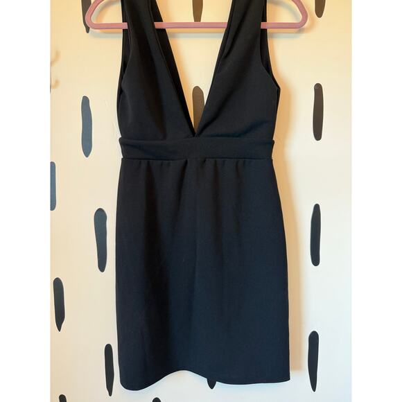 NASTY‎ GAL “Deep On Dancing” Black Mini Dress – Size US 6 / UK 10 - Picture 3 of 4